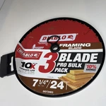 Diablo D0724R3 Circular Saw Framing Blade Pro Pack New. Price: $18.99.