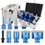 Diamond Core Drill Bit Set Brschnitt Hole Saw For Porcelain Tile KIT9 New. Price: $151.99.