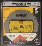 Dewalt DWAFV31260 Flexvolt 12" Tooth Carbide Saw Blade New. Price: $34.95.