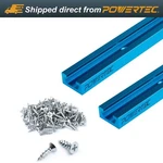 Powertec Double-cut Profile Universal T-track (24") W/ Ez Mount Holes & Screws New. Price: $42.99.