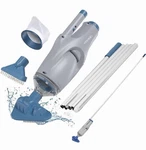 Kokido Rechargeable Handheld Pool Spa Hot Tub Vacuum Cordless, IPX8, Aluminum New. Price: $59.99.