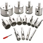 3 Otters 15PCS Diamond Hole Saw Kit, Glass Bits For Drilling New. Price: $14.49.