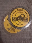 Dewalt DWAFV37243 Flexvolt 7.25IN Circular Saw Blade - Pack Of New. Price: $21.50.