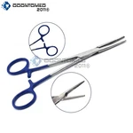 Odm Kelly Forceps, 5.5", Straight, Stainless Steel With Royal Blue Handle New. Price: $9.85.