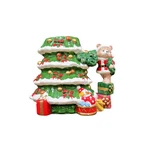 World Bazaars Inc Christmas Pitcher - Painted Ceramic Tree W/ Bear Handle Used. Price: $14.95.