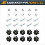 Powertec T-track Kit W/7-STAR 5/16 Threaded KNOB,BOLTS,WASHERS-10PK (71482) New. Price: $22.99.