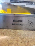 Stanley 12" Miter Box With Two 14" Backsaws Included. Unspecified. Price: $14.99.