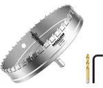 Mollom (7-1/16'' 180MM) Heavy Duty Carbide Hole Saw With 2 Pilot Drill Bits Used. Price: $24.99.