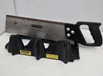 Vtg Mitre Back Saw Stanley 14" Long Cut Box 19-112 Usa Used. Price: $24.99.