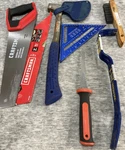 Craftsman Irwin Tool Shop 6-PIECE Mixed Set Saw Hammer Pry Bar Used. Price: $36.99.