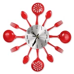 Cigera 14 Inch Cutlery Kitchen Wall Clocks With Fork And Spoon Dial, Silent New. Price: $35.26.