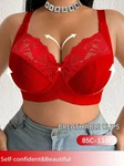 Lace Mesh Push Up Full Coverage Bra, Adjustable Straps, Floral, 85C-110F New. Price: $22.81.