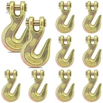 10PCS 3/8'' Heavy Duty Chain Hook, Forged Grade 70 Grab Hooks Truck, Trai... New. Price: $58.17.