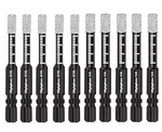 Mgtgbao 10PC Dry Diamond Drill Bits Set 5PC 3/16 & 1/4 In, Black New. Price: $40.86.