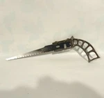 Stanley Vintage Saw Blade No. 15-276 With Cast Iron Keyhole Grip Handle Used. Price: $12.00.