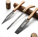 3-PIECE Japanese Pull Saw Set 6" Double Edge & Flush Cut 11" Pruning New. Price: $19.78.