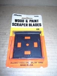 Allway 06008 42B 2PK Wood & Paint Scraper Blades , Nos New. Price: $9.00.