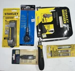 Stanley Master Mechanic Mixed Tool Set Saw, Surform, Plumb Bob, Etc. Of 5 New. Price: $30.00.