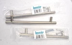 Lot Of Laurey Brushed Nickel Finish 160MM Ctc T-bar Cabinet Pulls 87003 Open. Price: $14.99.