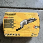 Rockwell Sonicrafter RK5105K Oscillating Tool Corded 22PC Kit Attachment Used. Price: $50.00.